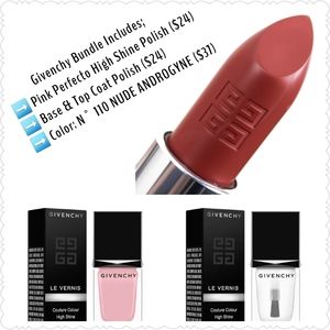 Authentic Givenchy Lip and Nail Bundle